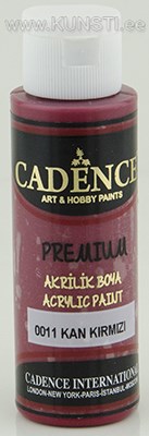 Akrüülvärv Premium Cadence 0011 blood red 70 ml  ― VIP Office HobbyART