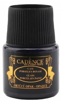 Краска по стеклу Glass & ceramic paint opaque 005 dark blue 45 ml ― VIP Office HobbyART