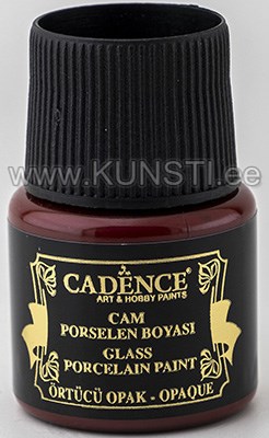 Klaasivärv Glass & ceramic paint opaque 011 blood red 45 ml ― VIP Office HobbyART