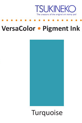 VersaColor inkpad 3x3cm turquoise   ― VIP Office HobbyART
