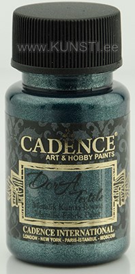 Tekstiilivärv Dora textile Cadence 1140 petrolium  / metallic fabric paint 50 ml ― VIP Office HobbyART