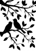 Tekstuurplaat 9102 10,8x14,6cm birds branch 