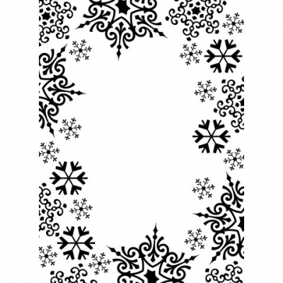 Папка для тиснения 9135 10,8x14,6cm snowflake trim  ― VIP Office HobbyART