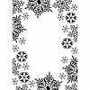 Embossing template 9135 10,8x14,6cm snowflake trim 