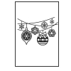 Tekstuurplaat 9226 10,8x14,6cm hanging ornaments
