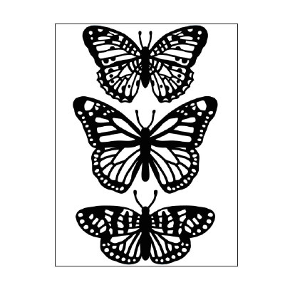 Папка для тиснения 9405 10,8x14,6cm butterfly trio ― VIP Office HobbyART