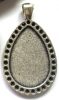 Основа для кулона "винтаж" античное серебро 20x30mm