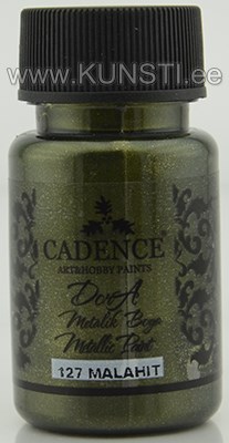 Акриловая краска Dora metallic Cadence 127 malahit 50 ml ― VIP Office HobbyART