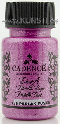 Акриловая краска Dora metallic Cadence 155 bright fuchsia 50 ml ― VIP Office HobbyART