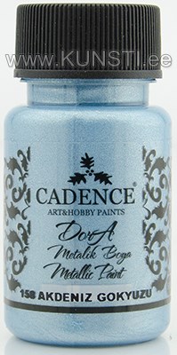 Акриловая краска Dora metallic Cadence 158 mediterranean sky 50 ml ― VIP Office HobbyART