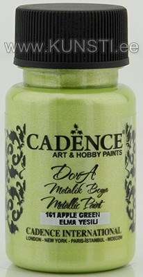 Акриловая краска Dora metallic Cadence 161 apple green 50 ml ― VIP Office HobbyART