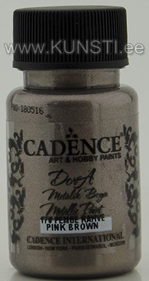 Акриловая краска Dora metallic Cadence 170 pink brown 50 ml ― VIP Office HobbyART