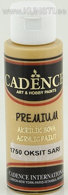 Premium acrylic paints 1750 oxcide yellow 70 ml  ― VIP Office HobbyART