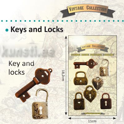 Vintage keys & locks x7 ― VIP Office HobbyART