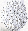 Цветы Creative elements white range jewelled florettes x80