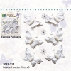 Creative elements white range beaded butterflies x9