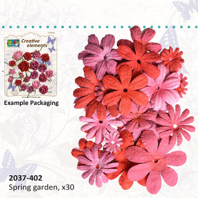 Lilled Creative elements handmade paper spring garden x30 pink ― VIP Office HobbyART