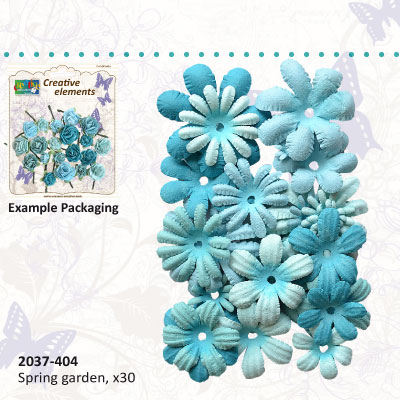 Creative elements handmade paper spring garden x30 blue ― VIP Office HobbyART