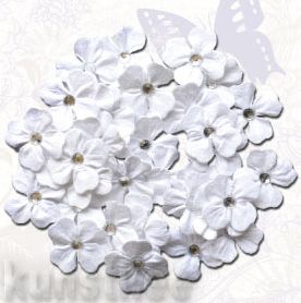 Creative elements handmade paper jewelled petals x40 white ― VIP Office HobbyART