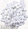 Creative elements handmade paper jewelled petals x40 white