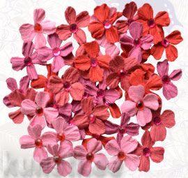Цветы Creative elements handmade paper jewelled petals x40 pink ― VIP Office HobbyART