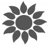 Craft punch medium 2,5cm-1" sunflower
