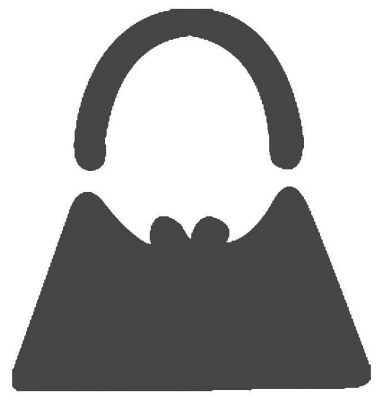 Craft punch medium 2,5cm-1" handbag ― VIP Office HobbyART
