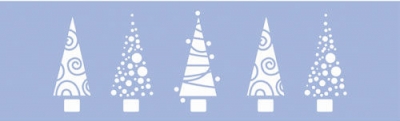 Шаблон Marabu 10x33cm Christmas trees ― VIP Office HobbyART