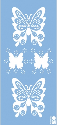 Šabloon Marabu 15x33cm Butterfly ― VIP Office HobbyART