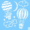 Šabloon Marabu 33x33cm Balloon Ride