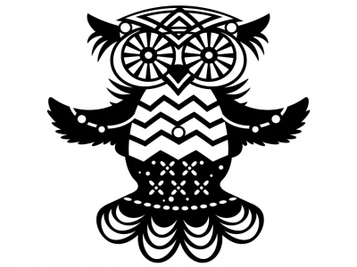 Шаблон Marabu Silhouette 15x15cm Flying Owl ― VIP Office HobbyART