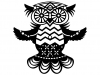 Шаблон Marabu Silhouette 15x15cm Flying Owl