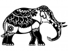 Stencil Marabu Silhouette A4 Indian Elephant