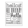 Embossing template 30008376 10,8x14,6cm hello background