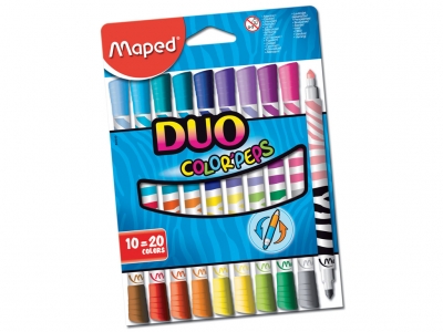 Фломастеры Maped ColorPeps Duo 10=20 цветов  ― VIP Office HobbyART