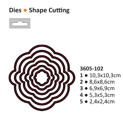 Die cut stencil 2014-08 circle 103x103mm  ― VIP Office HobbyART