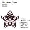 Die cut stencil 2014-17 star 106x102mm 