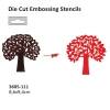 Die cut stencil 2014-19 leafing tree 79x79mm 