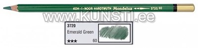 Акварельный карандаш "Mondeluz" KOH-I-NOOR 3720 60 emerald green ― VIP Office HobbyART