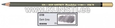Акварельный карандаш "Mondeluz" KOH-I-NOOR 3720 70 dark grey ― VIP Office HobbyART