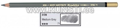 Акварельный карандаш "Mondeluz" KOH-I-NOOR 3720 71 medium grey ― VIP Office HobbyART
