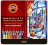 Набор цветых карандашей "Polycolor" 24шт Kon-i-Noor