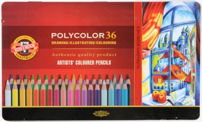Värviliste pliiatsite komplekt Polycolor 36tk Kon-i-Noor