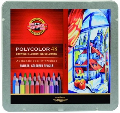 Värviliste pliiatsite komplekt Polycolor 48tk Kon-i-Noor