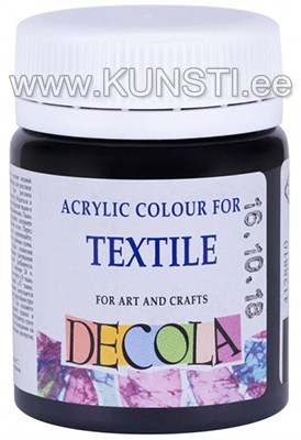 810 Textile Colour DECOLA 50ml Black ― VIP Office HobbyART