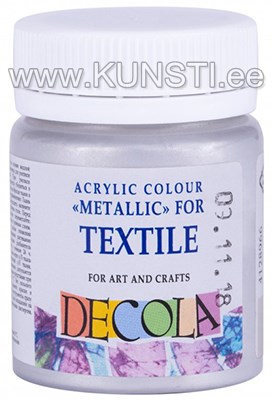 966 Textile Colour DECOLA 50ml Silver ― VIP Office HobbyART