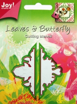 Dies Joy!Crafts 6003/0010 Leaves & Butterfly - corner leaves/corner butterflies ― VIP Office HobbyART