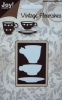 Dies Joy!Crafts 6003/0022 Vintage Flourishes mug/Cup + Saucer