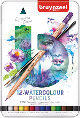 Akvarellipliiatsite komplekt Bruynzeel  Aquarel 60313012 12tk kõrge kvaliteet ― VIP Office HobbyART