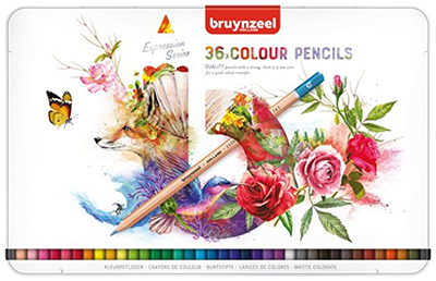 Набор цветых карандашей Bruynzeel Expression Colour 36 шт в метал.коробке ― VIP Office HobbyART